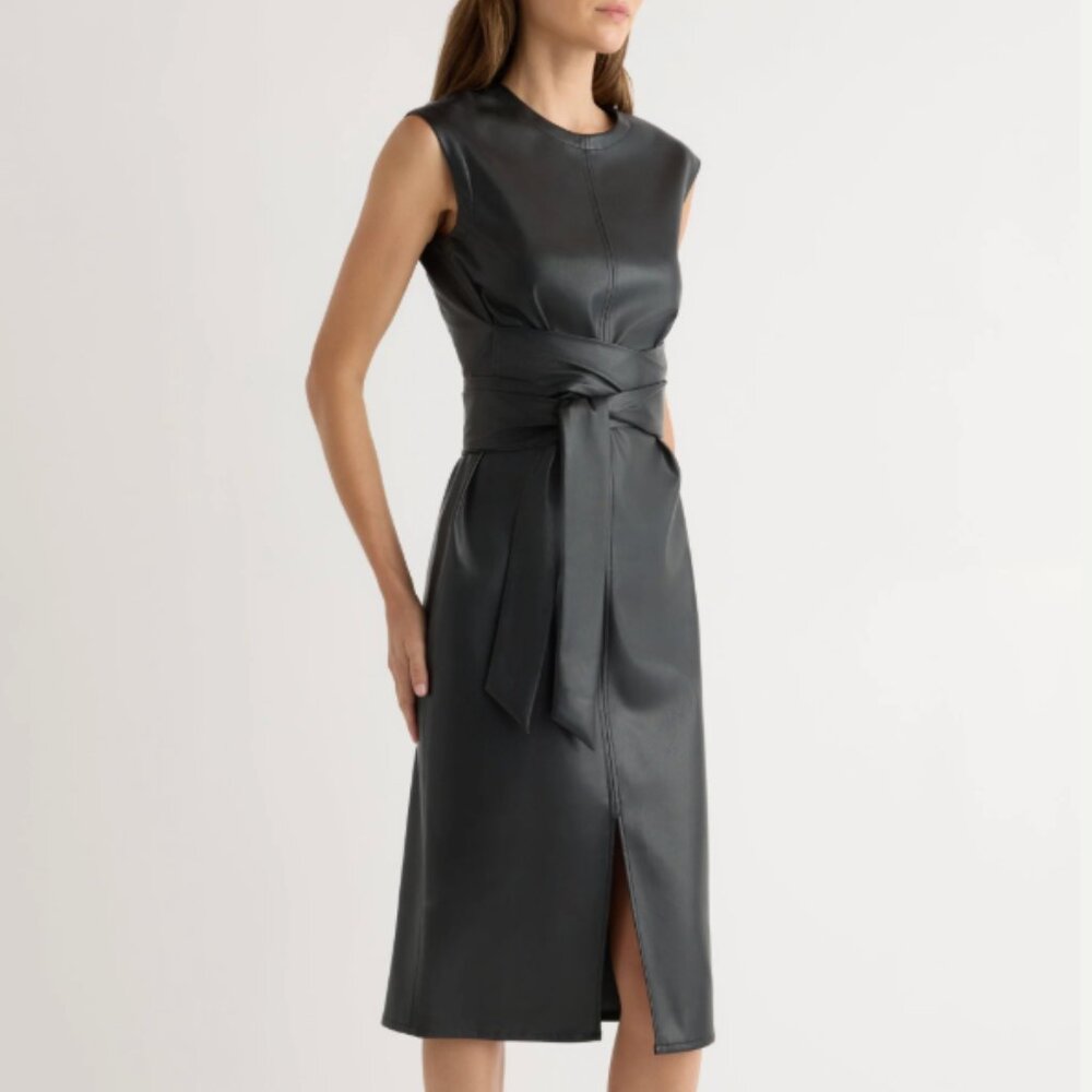 Modern Citizen Vegan Leather Dress Purple